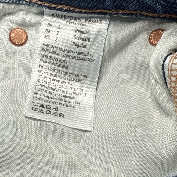 👉 NWOT American Eagle Barrel Jeans | Women’s Size 2 | High Rise Medium Wash Deni - Picture 14 of 14